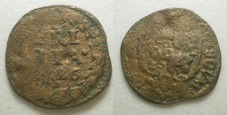 PD10787 Frieskand Duit 1626 (vals denk ik), Postzegels en Munten, Munten | Nederland, Losse munt, 1 cent, Vóór koninkrijk, Ophalen of Verzenden