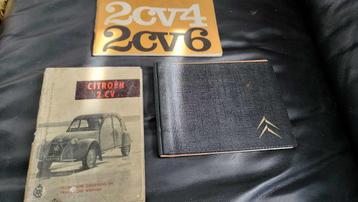 mooi setje voor CITROEN 2CV , 2 x instructieboekje en 1 vraa beschikbaar voor biedingen