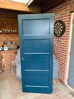 Paneeldeur 1954 met messing beslag, Doe-het-zelf en Verbouw, Deuren en Horren, Ophalen, Gebruikt, 80 tot 100 cm, Binnendeur