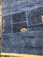 Vloerkleed donker blauw geel 230 x170 cm als nieuw 25 euro, 150 tot 200 cm, Rood, 200 cm of meer, Ophalen of Verzenden