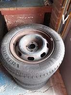 4 stalen velgen plus banden  15 inch, Auto diversen, Aanhangwagen-onderdelen, Ophalen, Zo goed als nieuw
