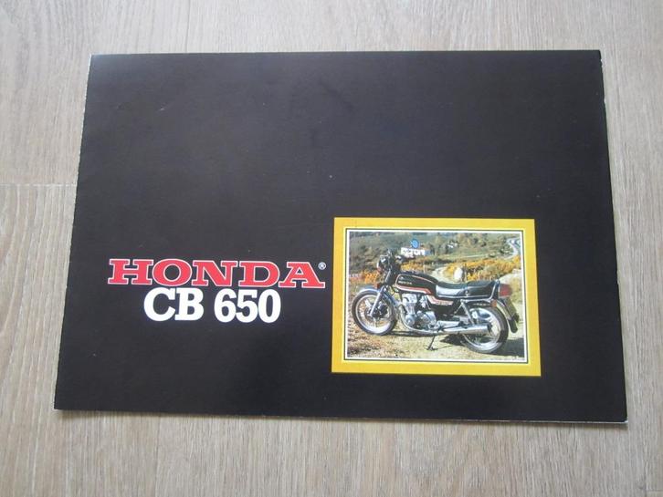 Honda CB 650 brochure folder 1980 ?, Motoren, Handleidingen en Instructieboekjes, Honda, Ophalen of Verzenden