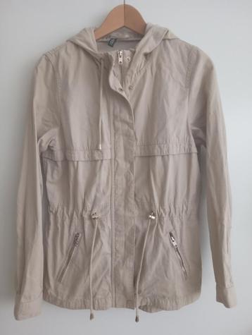 H&M Divided parka jack met zilver accenten, maat 38, nieuw beschikbaar voor biedingen