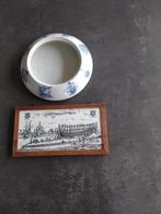 Reclame Scheepswerf Kon mij de Schelde tegel en schaaltje, Ophalen of Verzenden, Gebruikt, Gebruiksvoorwerp