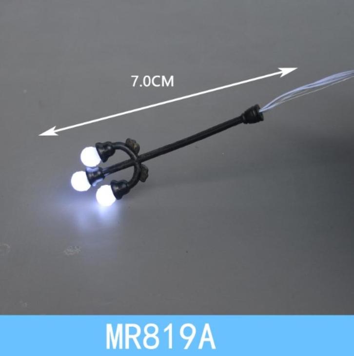 H0 model LED 3-hoofdige lampen Spoorweg Verkeers verlichting, Hobby en Vrije tijd, Modeltreinen | H0, Nieuw, Brug, Tunnel of Gebouw