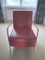 Fauteuil Lipstick rood, Model Anna, Huis en Inrichting, Fauteuils, Ophalen, Gebruikt, Minder dan 75 cm, Metaal