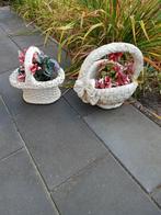 Bloembakken Mand - Set van 2, Tuin en Terras, Ophalen, Tuin, Gebruikt, Minder dan 30 cm