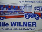 sticker oud Lucaswolde truck Fam WILNER markt hooiweg 7 vint, Verzenden, Zo goed als nieuw, Bedrijf of Vereniging
