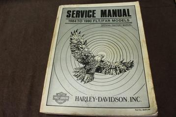 Harley Davidson 1984 - 1990 FLT FXR models service manual beschikbaar voor biedingen