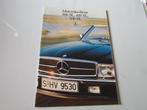 MERCEDES - BENZ 300 SL - 420 SL -500 SL, BROCHURE, Mercedes -Benz, Zo goed als nieuw, Mercedes, Ophalen of Verzenden
