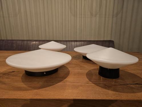 Set Designlampen Raak 4 stuks, jaren '60, Huis en Inrichting, Lampen | Wandlampen, Glas, Ophalen of Verzenden