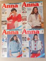4 x Anna Burda 1989 nr. 9 10 11 12 samen € 6,00, Ophalen of Verzenden, Gebruikt, Breien of Haken, Patroon of Boek