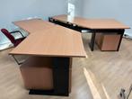 2 x bureau met ladekastje, Ophalen, In hoogte verstelbaar, Gebruikt, Bureau
