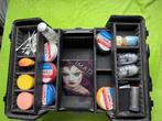 Make up artiest koffer met kryolan smink inhoud, Ophalen, Overige kleuren, Gehele gezicht, Zo goed als nieuw