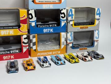 Brekina Porsche 917K (917) modelauto's H0 1:87 (7 stuks) beschikbaar voor biedingen