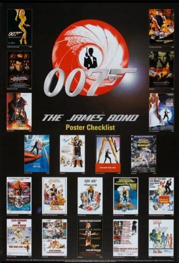 Filmposter James Bond 007 Checklist 100 x 70 cm