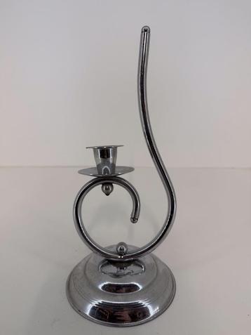 Vintage solokandelaar | Sculpturaal Art Deco look beschikbaar voor biedingen