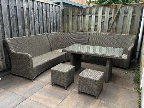 Moderne Fonteyn Tuinset – 6-delig, Tuin en Terras, Tuinsets en Loungesets, Zo goed als nieuw, Tuinset, Wicker, 6 zitplaatsen, Bank