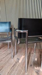 Buisframe Stoelen - Set van 2, Ophalen, Gebruikt, Twee, Zwart