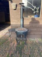 Oude gietijzeren kachel, Ophalen, Gebruikt