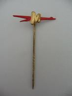 oud metalen speldje VAN DER MAREL AUTOMOBIELBEDRIJF Den Haag, Verzamelen, Speldjes, Pins en Buttons, Ophalen of Verzenden, Gebruikt