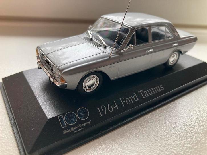 Ford Taunus 1964 Minichamps 1/43 - 100 Jaar Ford, Hobby en Vrije tijd, Modelauto's | 1:43, Nieuw, Auto, MiniChamps, Ophalen of Verzenden