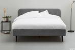 Mooi gestoffeerd bed 180 x 200 meter antraciet grijs, Huis en Inrichting, Slaapkamer | Bedden, Ophalen, Gebruikt, Tweepersoons