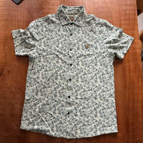 PME Legend Overhemd – Palmprint op Jersey Slub – Maat M, Kleding | Heren, Overhemden, Zo goed als nieuw, Ophalen of Verzenden