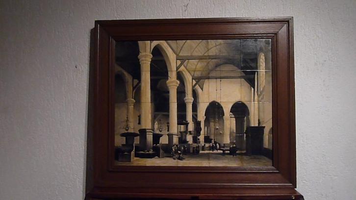 Antiek tegeltableau (schilderij), Antiek en Kunst, Kunst | Schilderijen | Klassiek, Ophalen