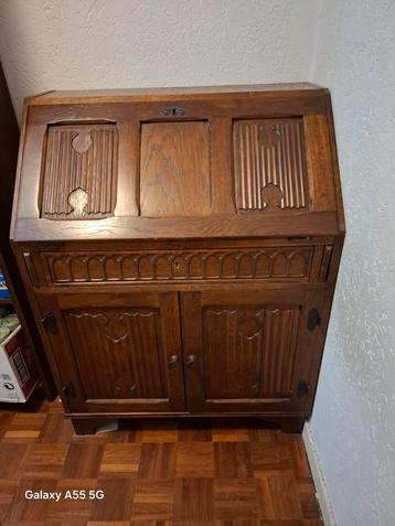 Antiek Eikenhouten Bureau Secretaire GRATIS OP TE HALEN  beschikbaar voor biedingen