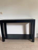 Site table  zwart, Huis en Inrichting, Tafels | Sidetables, 100 tot 150 cm, Ophalen of Verzenden, Zo goed als nieuw, 25 tot 50 cm