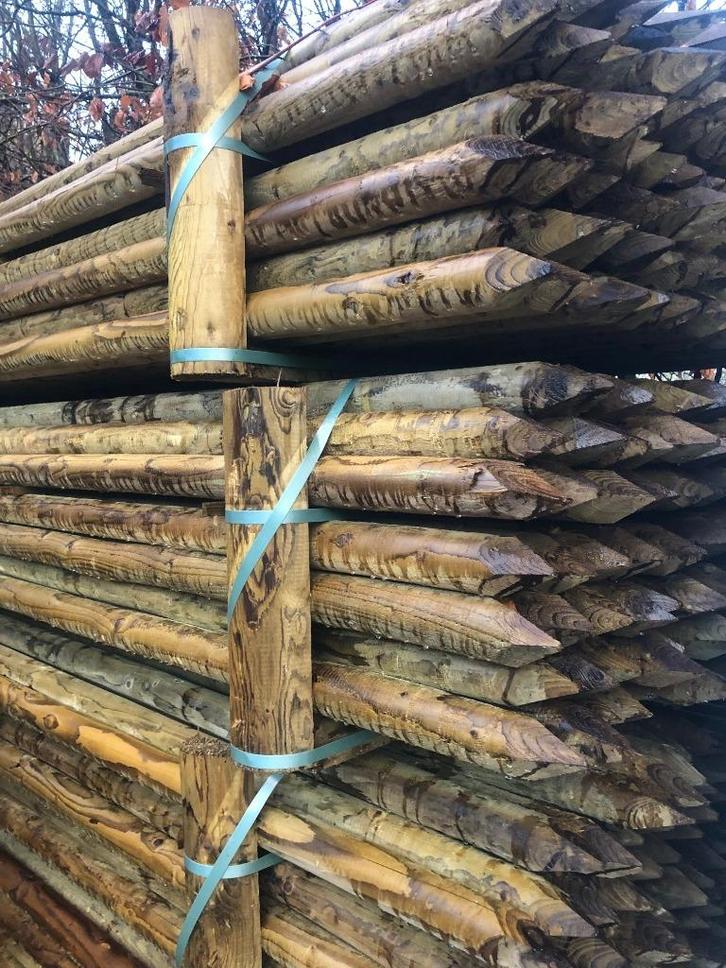 boompalen, Tuin en Terras, Palen, Balken en Planken, Nieuw, Palen, 250 cm of meer, Ophalen