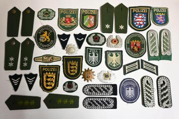 lot emblemen polizei zoll BGS bapo duitsland  beschikbaar voor biedingen