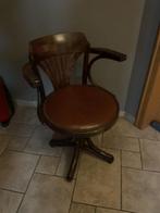 Authentieke bureaustoel, Ophalen, Gebruikt, Bruin, Bureaustoel
