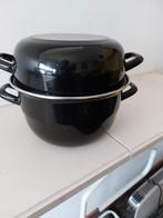 Mosselman pan met deksel voor doppen, Ophalen, Gebruikt, Overige materialen, Pot, Bus of Blik