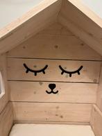 Uniek Bedhuisje van Steigerhout 70x160 peuter/kleuterbed, Ophalen, 70 tot 85 cm, Zo goed als nieuw, Lattenbodem