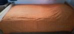 oranje vintage sprei 200 x 140 cm met kleine franjes, Ophalen of Verzenden, Gebruikt