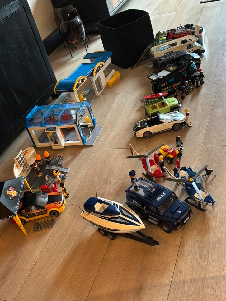 Grote Playmobil verzameling - Politie, Brandweer, City, Kinderen en Baby's, Speelgoed | Playmobil, Zo goed als nieuw, Ophalen