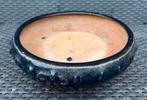 Bonsai schaal oud Chinees aardewerk rond blauw 30,5x7,9, 25 tot 40 cm, Rond, Ophalen of Verzenden, Zo goed als nieuw