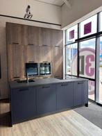 Showroomkeuken Fresno Zwartblauw & Eikenbruin eiland €7000,-, Ophalen, Blauw, Nieuw, Enkelwandige keuken