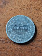 25 Cent 1849 - Koning Willem II, Zilver, 25 cent, Ophalen of Verzenden, Losse munt
