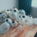 15 grote grote heksenballen/kerstballen, wit, craquelee, Ophalen of Verzenden, Zo goed als nieuw