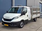 Iveco Daily 35S14NV 2.3 410L H3 PICK-UP / LAADKLEP / AARDGAS, Auto's, Lederen bekleding, Gebruikt, 4 cilinders, Wit