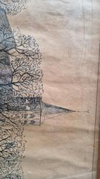 Pentekening Ned. Herv. Kerk Zwartewaal, P. Hoekman, Antiek en Kunst, Kunst | Tekeningen en Foto's, Ophalen