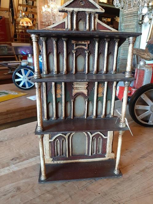 Erg mooie wand etagère van een kerk interieur mooie brocante, Antiek en Kunst, Curiosa en Brocante, Ophalen