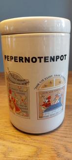 Vintage grote pepernotenpot met afbeeldingen van Sinterklaas, Diversen, Sinterklaas, Ophalen of Verzenden, Zo goed als nieuw