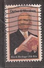 USA, Black Heritage, Carter Woodson, 1984., Verzenden, Gestempeld, Noord-Amerika
