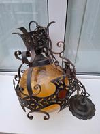 Authentieke Italiaanse Mediterrane Hanglamp, Ophalen, Gebruikt, Glas, Mediterraan