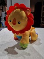 Fisher-Price Kruip Leeuw, Kinderen en Baby's, Speelgoed | Babyspeelgoed, Ophalen, Zo goed als nieuw, Overige typen, Met geluid