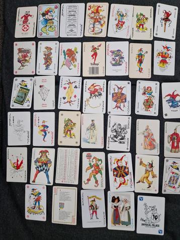 40  vintage Joker Speelkaarten Collectie + 1 fdc. Jokers beschikbaar voor biedingen